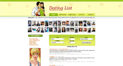 Desktop Screenshot of dating-list.com